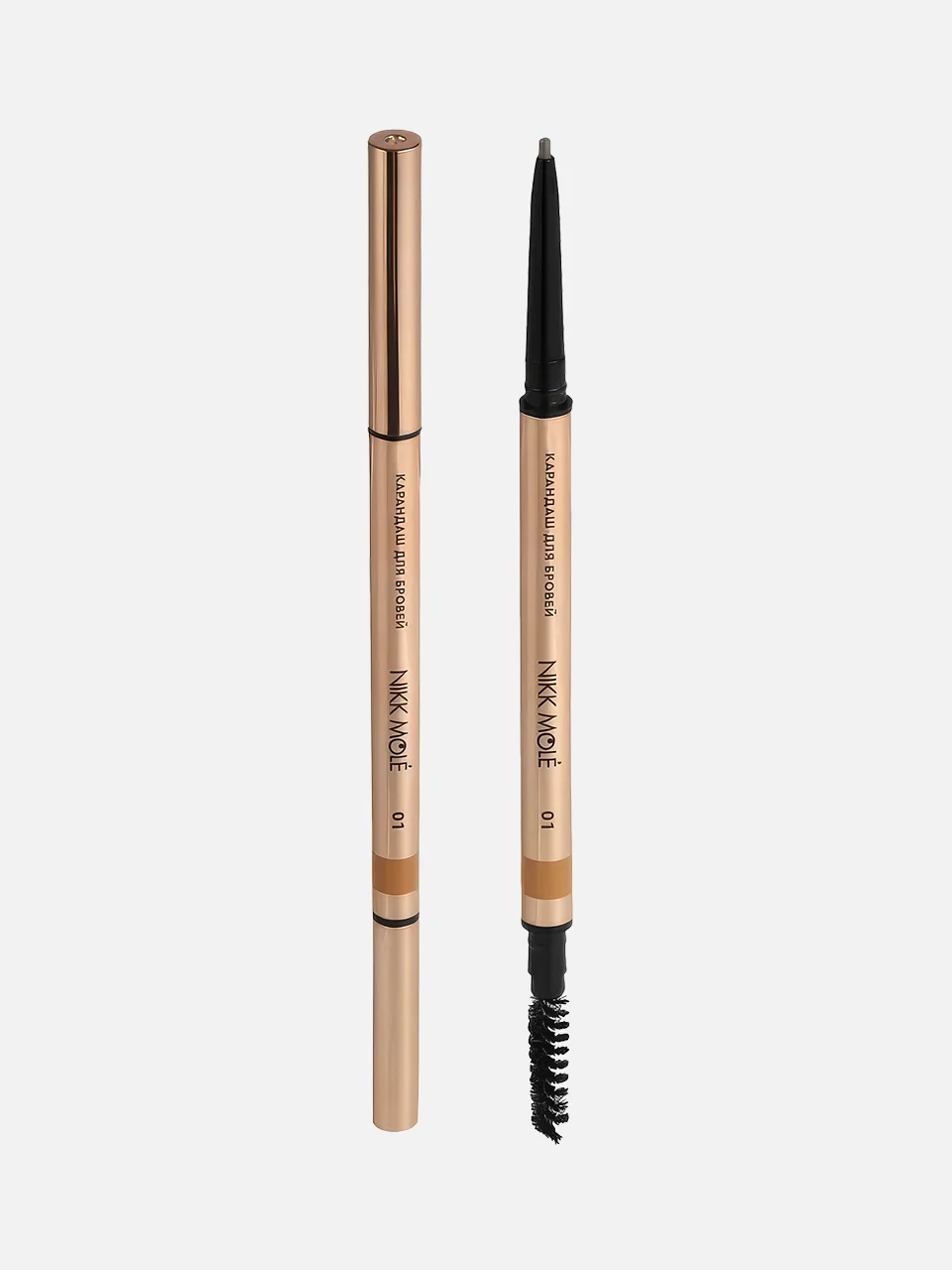 Ультратонкий механический карандаш для бровей Eyebrow Pencil Ultra Slim, NIKK MOLE (Стоимость: 550 рублей)