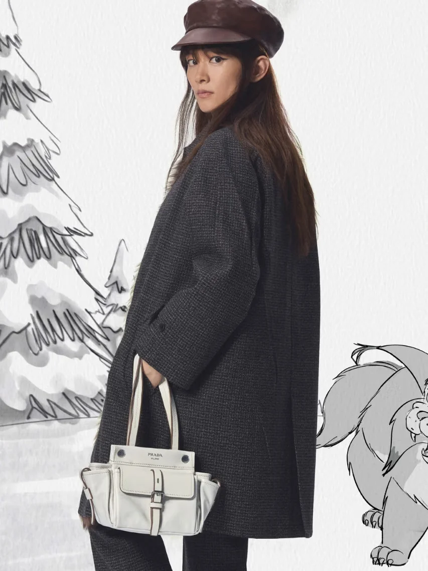 Prada, прада, праздничная коллекция, новогодняя коллекция, новинки, Майя Хоук, Сэди Синк, Чэнь Хаоюй, Келвин Харрисон-младший, Лютер Форд