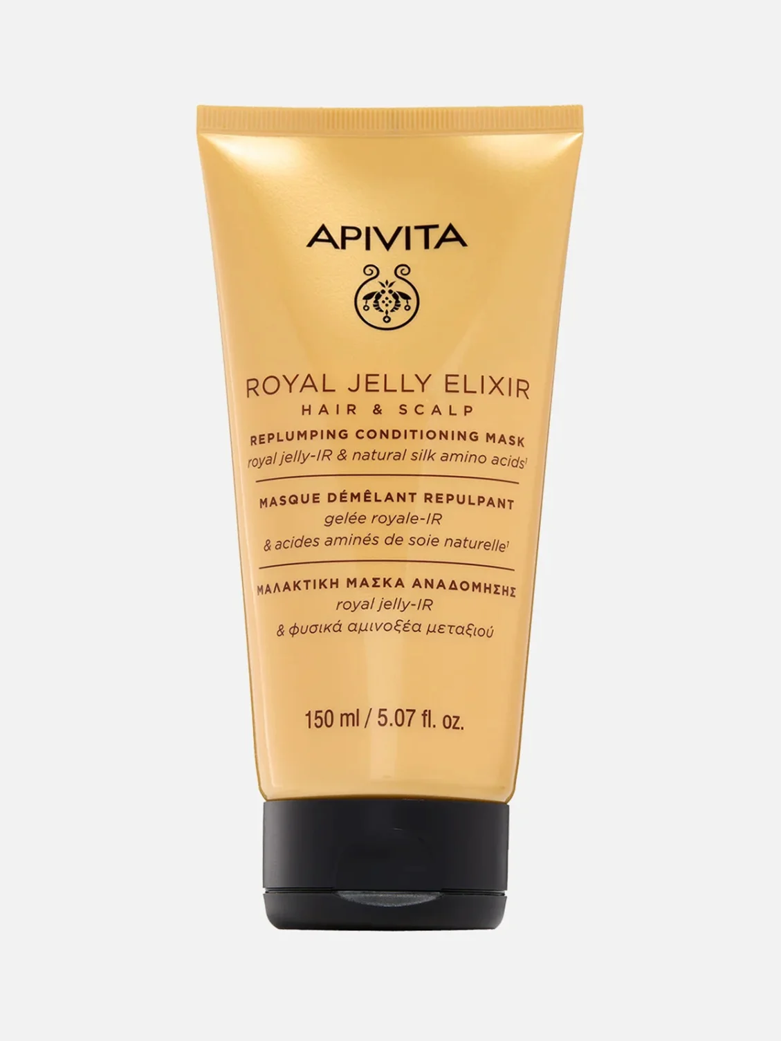 Восстанавливающая маска-кондиционер для волос и кожи головы Royal Jelly Elixir, Apivita