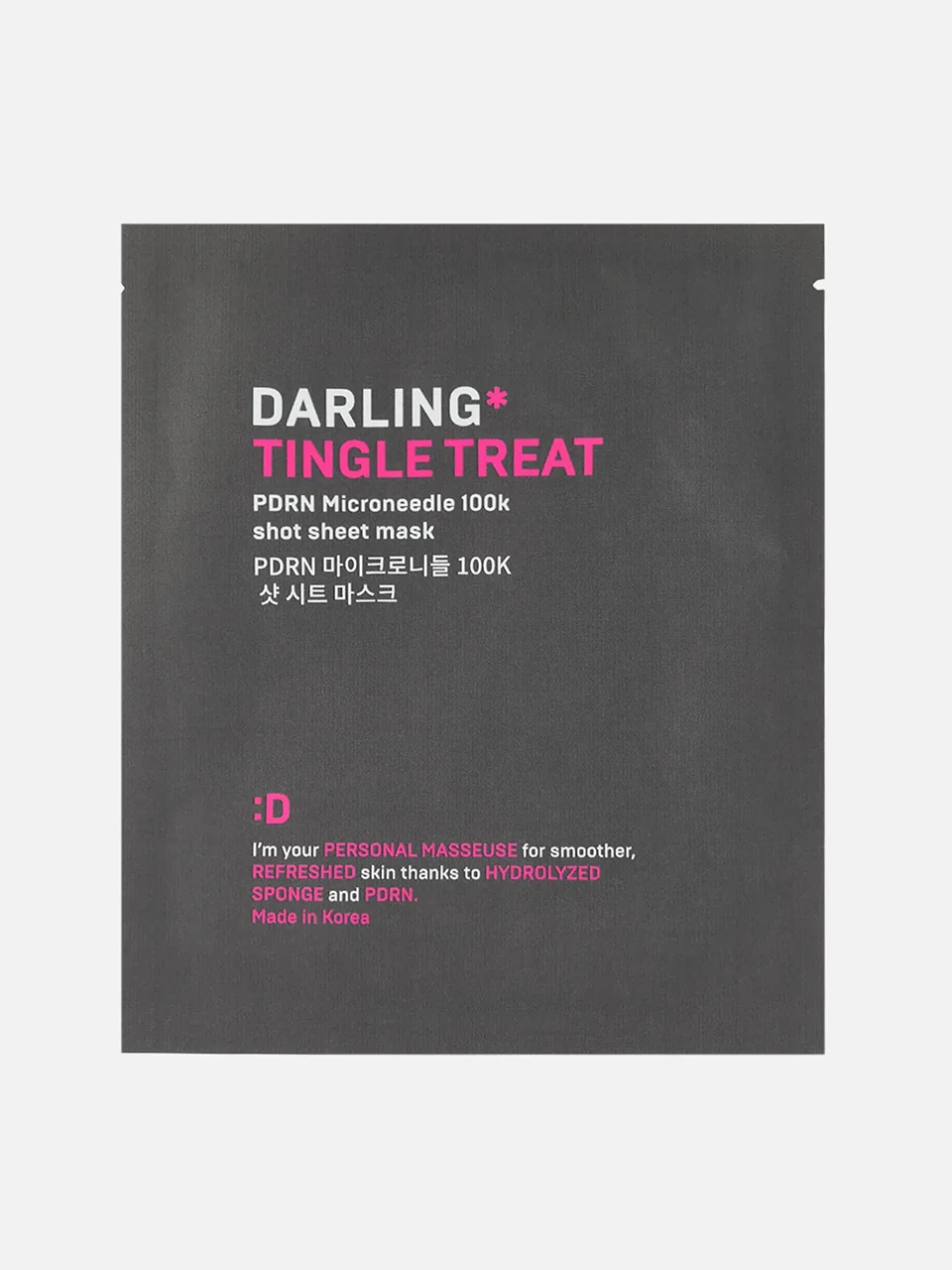 Тканевая маска для лица с микроиглами и PDRN Tingle Treat, Darling* (Стоимость: 600 рублей)