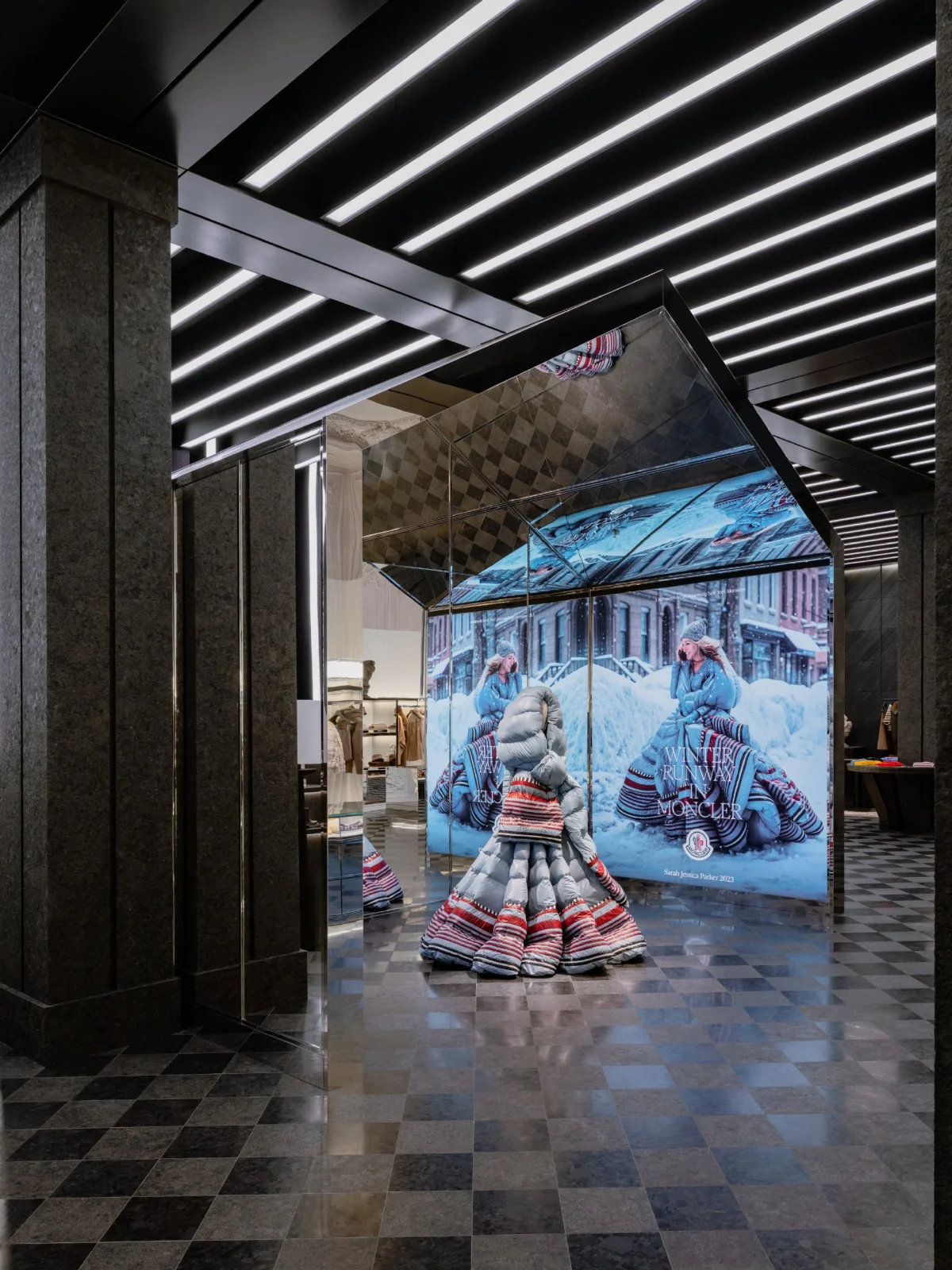 Moncler, монклер, Moncler бутик, Moncler флагман, пятая авеню, Нью Йорк, Gilles & Boissier, флагманские бутики