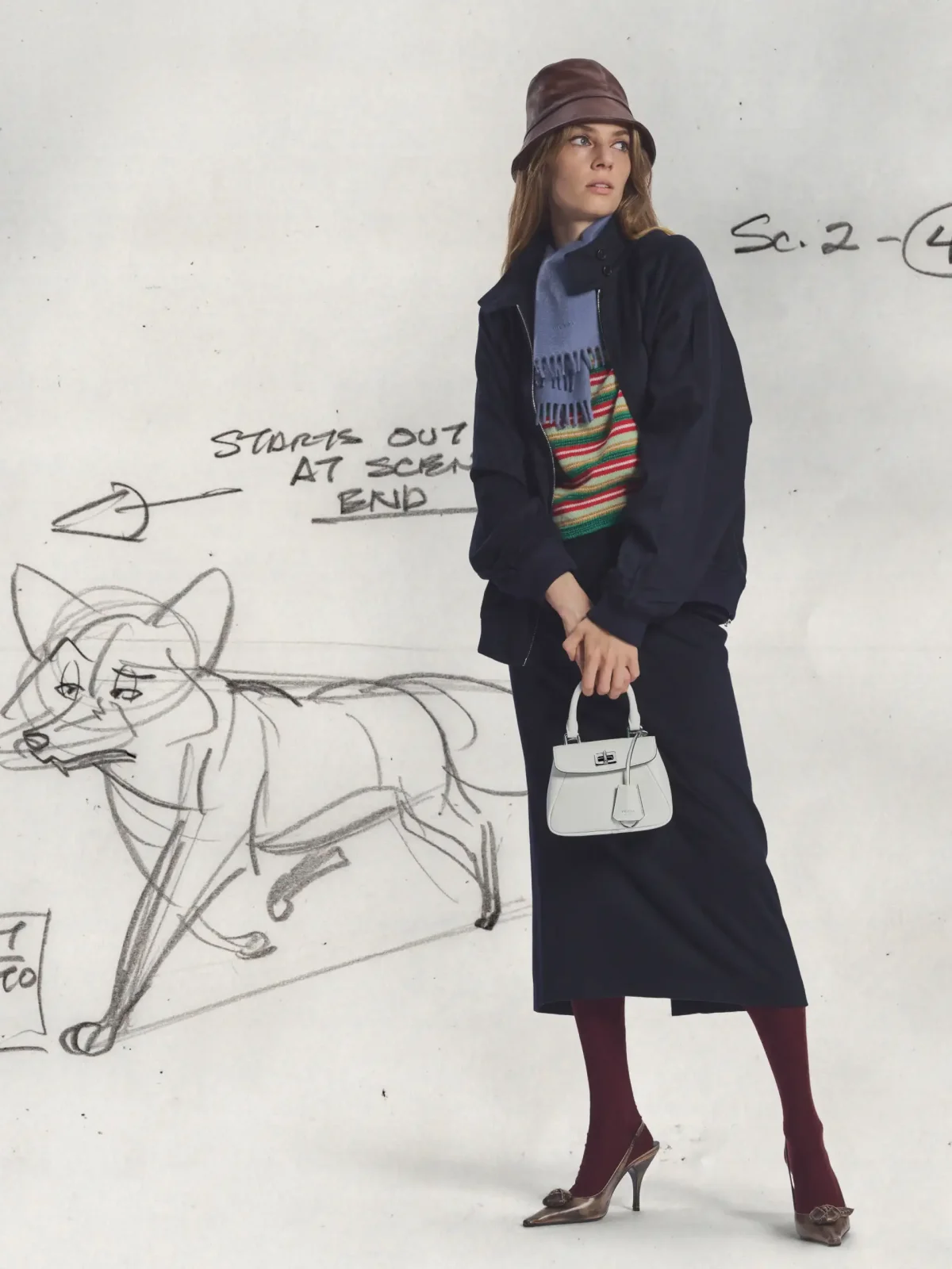 Prada, прада, праздничная коллекция, новогодняя коллекция, новинки, Майя Хоук, Сэди Синк, Чэнь Хаоюй, Келвин Харрисон-младший, Лютер Форд