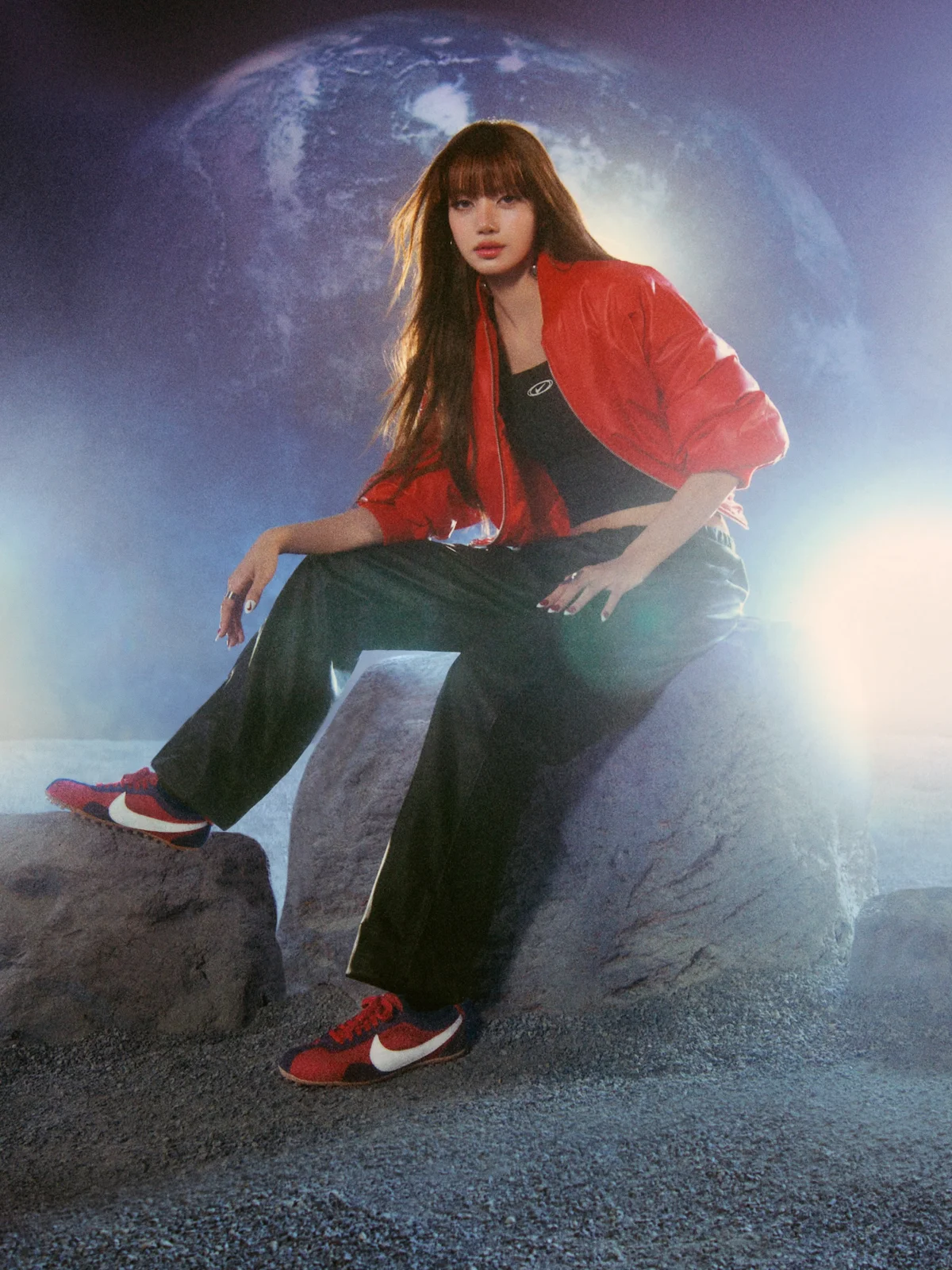 nike найк lisa лиса blacpink блэкпинк sawadika кампейн кпоп кей-поп к-поп kpop moon shoe рекламная кампания
