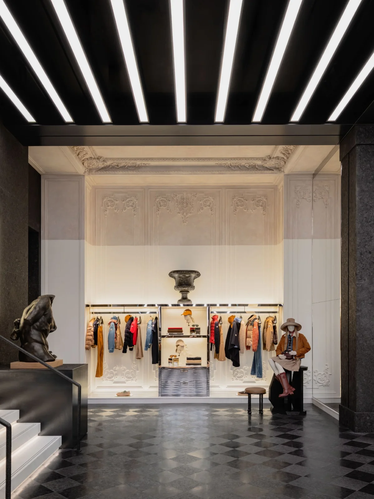 Moncler, монклер, Moncler бутик, Moncler флагман, пятая авеню, Нью Йорк, Gilles & Boissier, флагманские бутики