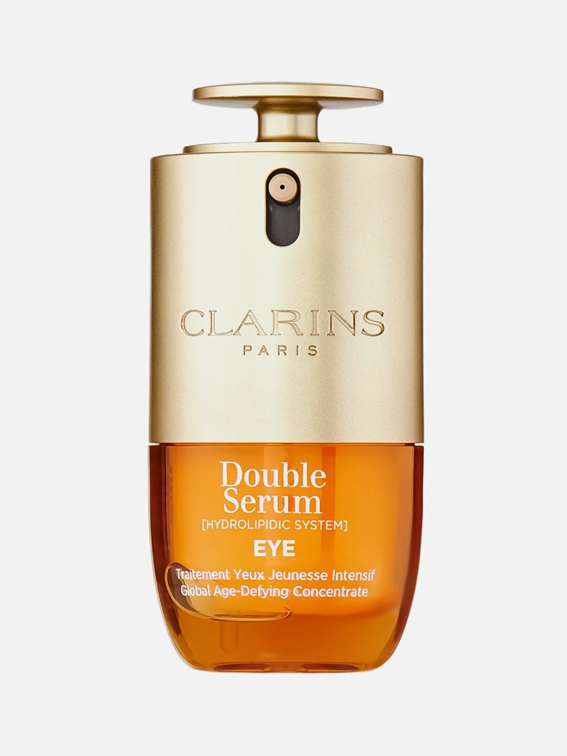 Омолаживающая двойная сыворотка для кожи вокруг глаз Double Serum Eye, Clarins (Стоимость: 7 567 рублей)