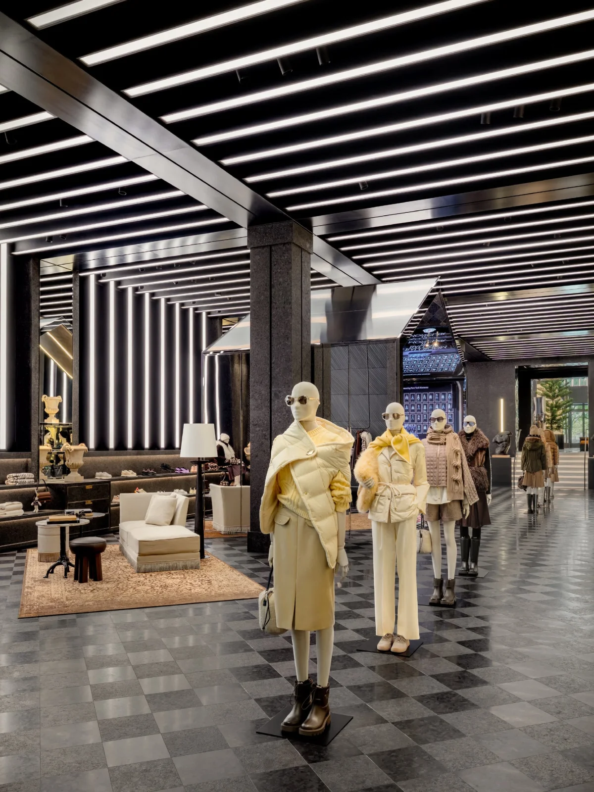 Moncler, монклер, Moncler бутик, Moncler флагман, пятая авеню, Нью Йорк, Gilles & Boissier, флагманские бутики